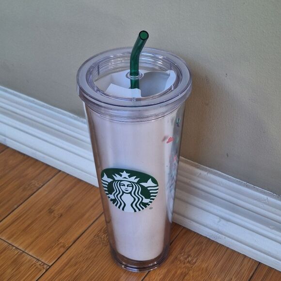 Starbucks Disneyland 24oz Venti Cold Cup Tumbler Clear Lid/Straw 2020 Limited - Picture 5 of 8